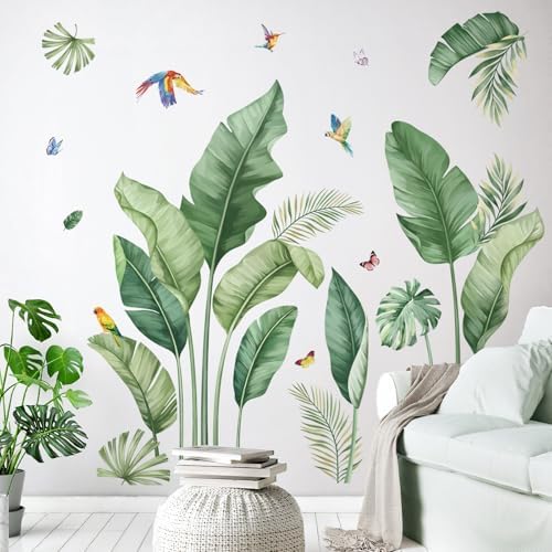 Decalmile Tropical Palm Wall Decals for Home Decor