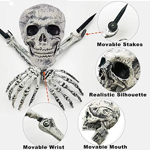 UMEELR Realistic Halloween Skeleton Stakes Decorations 3Pcs