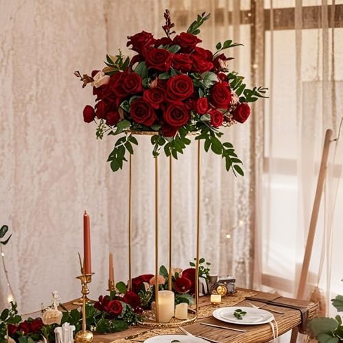 3pcs Gold Cylinder Pedestal Stand for Party Decor