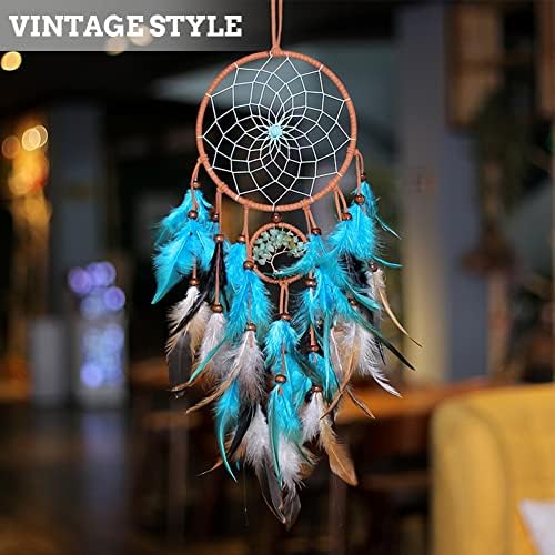 Blue Tree of Life Dream Catcher Wall Decor