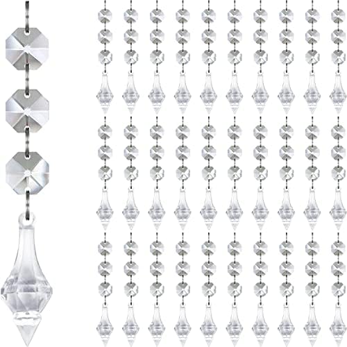 Jishi 30pk Crystal Finial Ornaments for Christmas Tree Decor