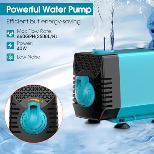 POPOSOAP Pond Waterfall with Pump Kit 12inch P43
