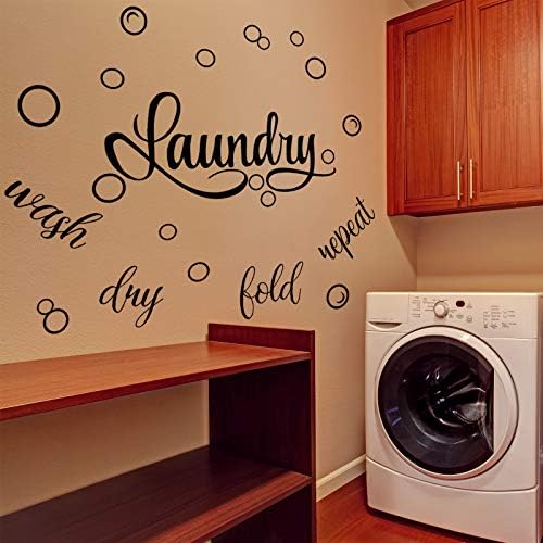 Zonon Laundry Room Decor Wall Sign Decals