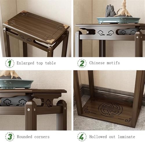 Oriental Bonsai Stand Indoor Home Decor Vase Display Shelf