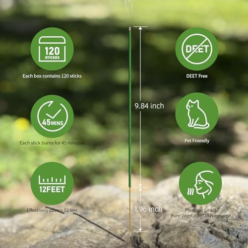 TAHOE BREEZE Mosquito Repellent Incense Sticks 120 PCS