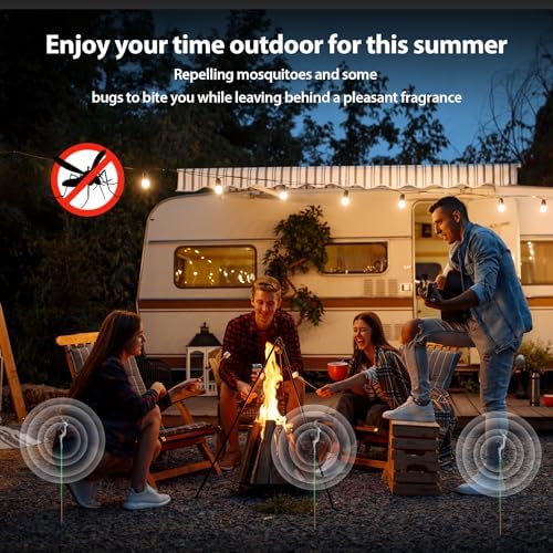 KICKOUTOR Natural Citronella Mosquito Repellent Sticks 12 PCS