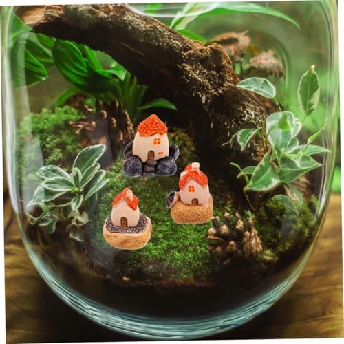 GLEAVI 6pcs Miniature House for Garden Decor