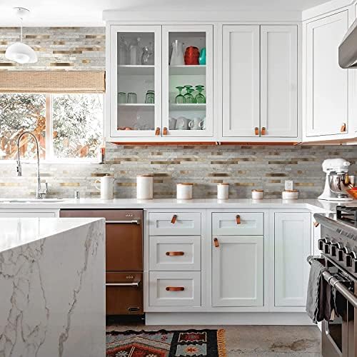 KASARO 10-Sheet Peel and Stick Marble Tiles for Kitchen and Bathroom