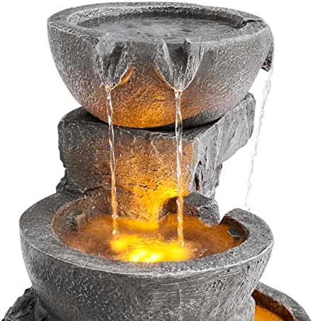 Teamson Home 3325 in LED Outdoor Water Fountain