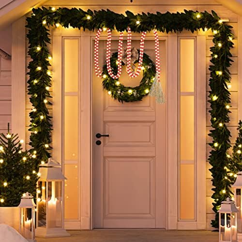 16 Feet Wood Beads Garland with Tassels