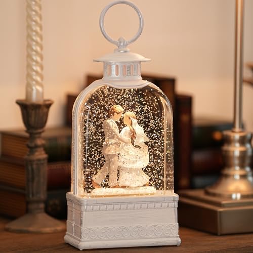 Wedding Gifts Lighted Snow Globe with 6H Timer
