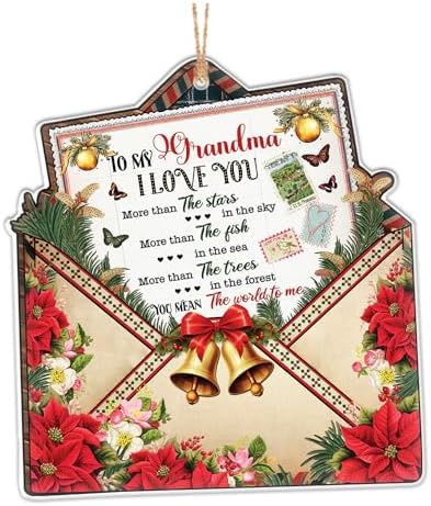 Bell Merry Christmas Decor Butterfly Clear Acrylic Ornament