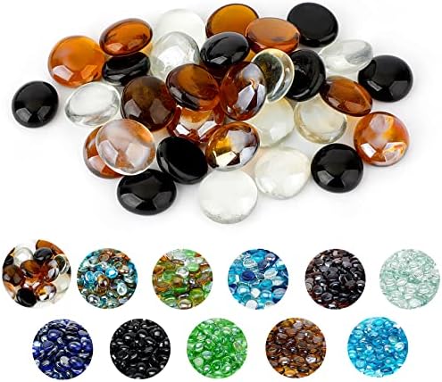 Skyflame 10-Pound Fire Glass Beads for Fire Pit Fireplace Landscaping