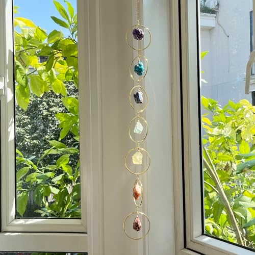 Healing Crystal Energy Wind Chime with 7 Colors
