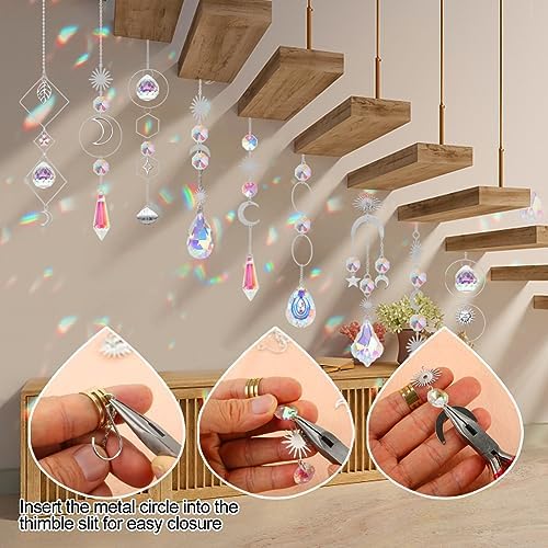 HYBEADS 200 Pcs DIY Suncatcher Kit for Adults