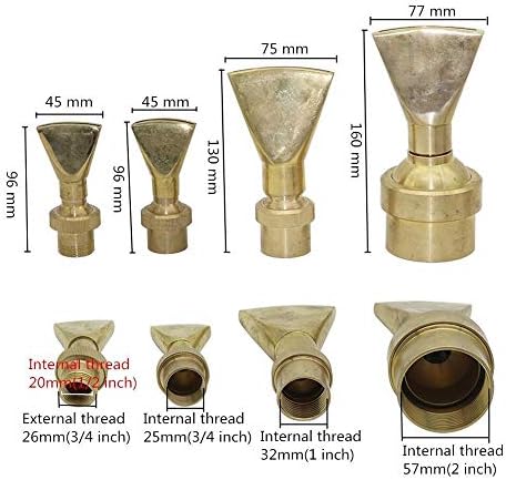 Adjustable Brass Fan Shaped Garden Fountain Nozzle