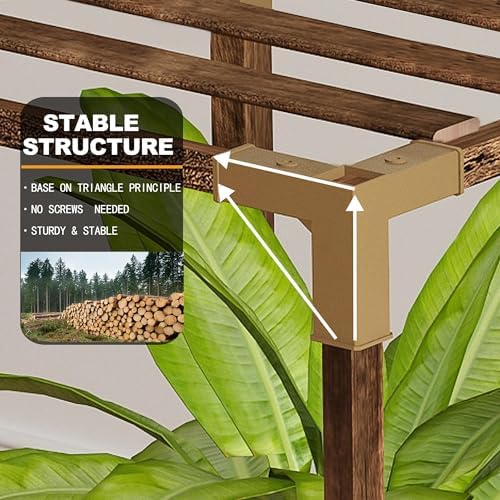 HOMKIRT 14 Tier Corner Plant Stand with Grow Lights