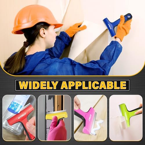DIYSELF 1 Pack Razor Blade Scraper with 10 Blades