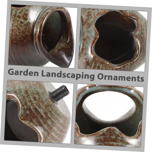 Toddmomy Water Feature Ceramic Jars Outdoor Fountain Decor