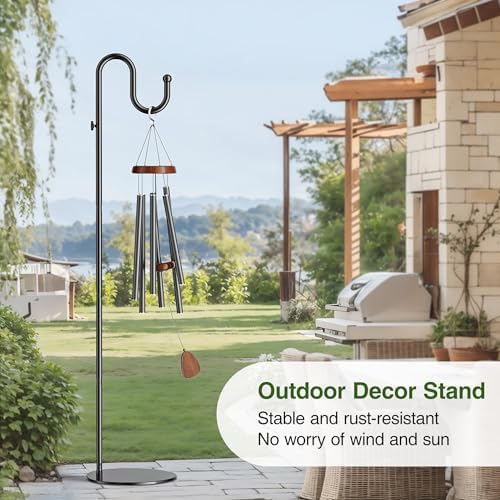 74 Inch Shepherds Hook Stand with Heavy Duty Base
