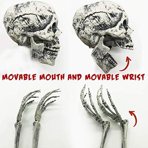 UMEELR Realistic Halloween Skeleton Stakes Decorations 3Pcs