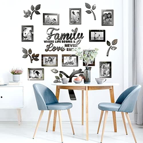 Family Tree Wall Decal 3D Acrylic Mirror Sticker