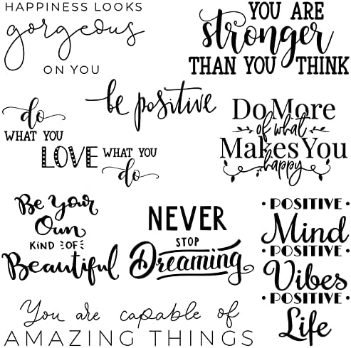 Ctosree 9 Pcs Inspirational Vinyl Wall Decals