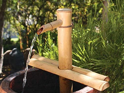 Bamboo Accents Zen Garden Water Fountain Kit - Adjustable Spout Matte Finish 12 Inch