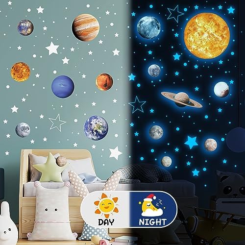 Glow in the Dark Stars Wall Decals 780 PCS for Kids Room