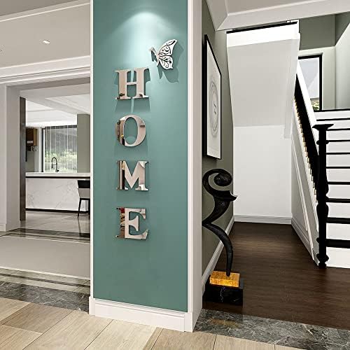 Silver Mirror Wall Sticker Decor Sign 472 X 153IN