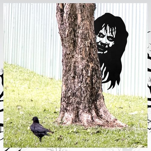 Halloween Witch Metal Garden Stake Decor