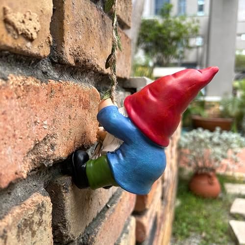 Hanging Gnome Statue for Garden and Home Decor