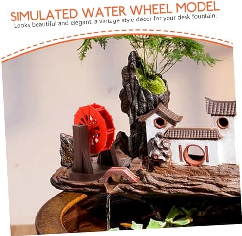 VINTORKY Water Wheel Model for Fountain Decor