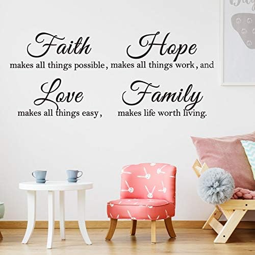 Zonon 3 Sheet Inspirational Wall Decals