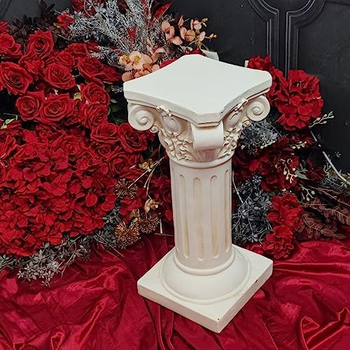 Classical Greek Ionic Column White Decor Stand