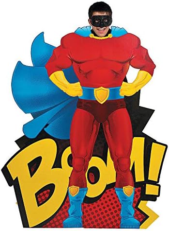 Fun Express Superhero Standup Photo Cutout 4ft Tall