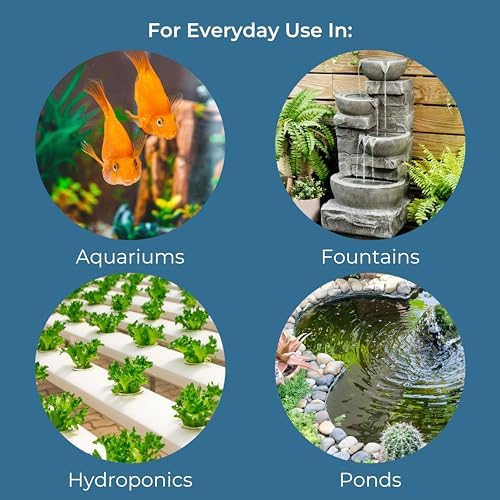 Teamson Home Water Pump for Fountains Ponds Birdbaths 119 GPH Black