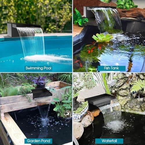 POPOSOAP Pond Waterfall with Pump Kit 12inch P43