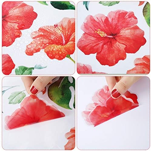 66 Piece Tropical Leaf Wall Decals for Bedroom and Living Room