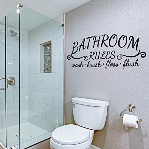 Zonon 2 Piece Bathroom Wall Decals Sticker Set