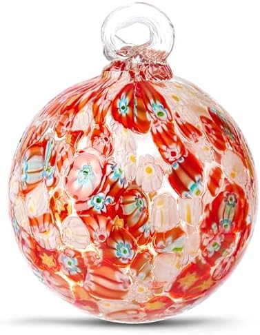 Hand Blown Glass Witch Ball Artistic Garden Gazing Ornament