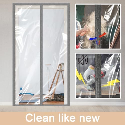 Dust Barrier Door Kit Magnetic Self Closing Gray 4x75