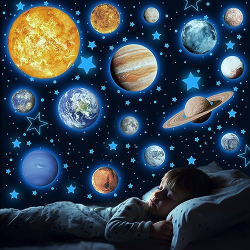Glow in the Dark Stars Wall Decals 780 PCS for Kids Room