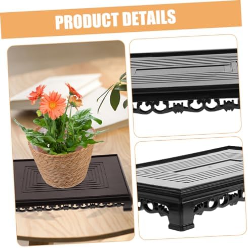 MERRYHAPY Flower Pot Stand with Base Bracket