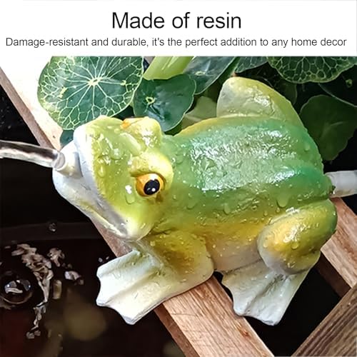 Resin Frog Water Spitter Statue for Outdoor Garden