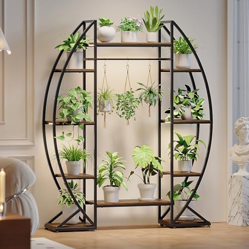 GiftGo Plant Stand with Grow Light 6 Tier Indented
