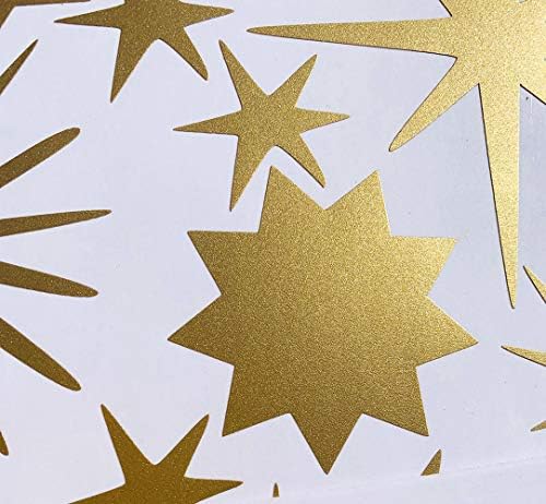 Easma Star Wall Stickers for Girls Room Decor 116pcs