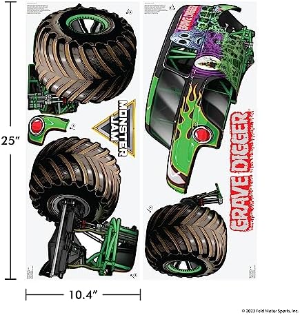 Wall Palz Monster Jam Grave Digger Wall Decal