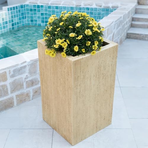 27 Inch Square Planter for Indoor Outdoor Use