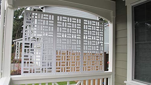 VIMA Parity Decorative Wall Panel - 48x24x38 Inch White PVC Board